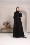 عباية نورا من الدانتيل والكتان
